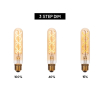 Lucide LED lamp E27 | Buis T32 | Filament | Goud | 2200K | 3-staps dimbaar | 4.9W (40W) LLU20390 - 4