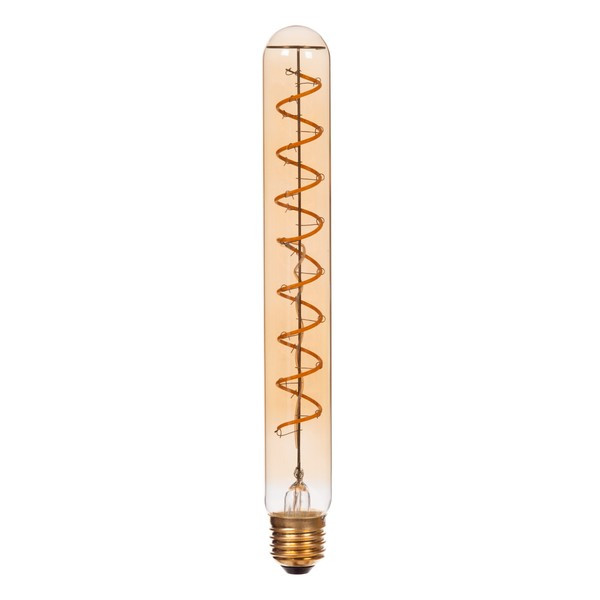 Lucide LED lamp E27 | Buis T32 | Filament | Goud | 2200K | 3-staps dimbaar | 4.9W (40W) LLU20396 - 2