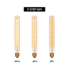Lucide LED lamp E27 | Buis T32 | Filament | Goud | 2200K | 3-staps dimbaar | 4.9W (40W) LLU20396 - 4