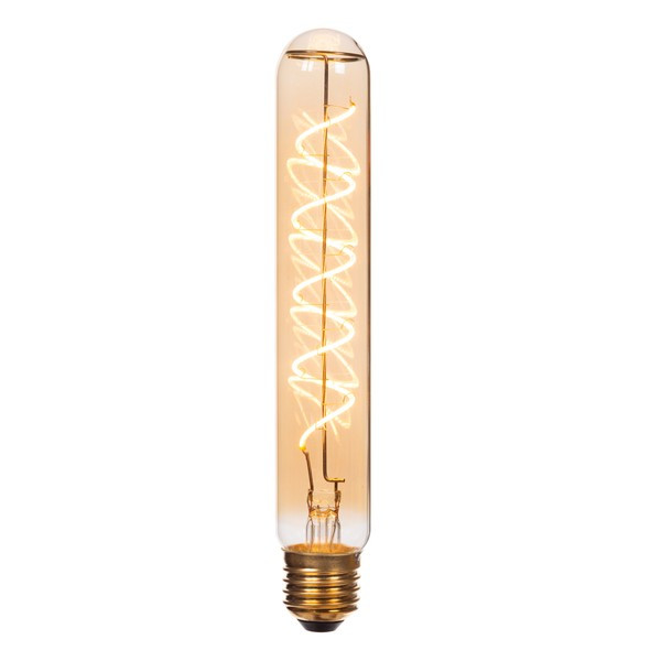 Lucide LED lamp E27 | Buis T32 | Filament | Goud | 2200K | 3-staps dimbaar | 4.9W (40W) LLU20398 - 1