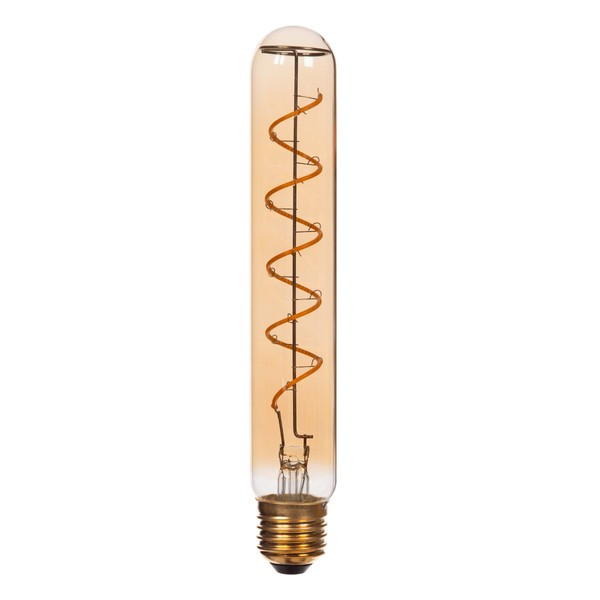 Lucide LED lamp E27 | Buis T32 | Filament | Goud | 2200K | 3-staps dimbaar | 4.9W (40W) LLU20398 - 2