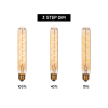 Lucide LED lamp E27 | Buis T32 | Filament | Goud | 2200K | 3-staps dimbaar | 4.9W (40W) LLU20398 - 4