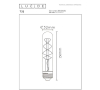 Lucide LED lamp E27 | Buis T32 | Filament | Goud | 2200K | Dimbaar | 4.9W (40W) LLU20392 - 4