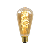 Lucide LED lamp E27 | Edison ST64 | Filament | Goud | 2200K | Dimbaar | 4.9W (40W) LLU20378