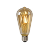 Lucide LED lamp E27 | Edison ST64 | Filament | Goud | 2700K | Dimbaar | 5W (60W) LLU20382 - 1