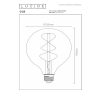 Lucide LED lamp E27 | Globe G125 | Filament | 2700K | Dimbaar | 4.9W (40W) LLU20129 - 4