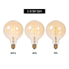 Lucide LED lamp E27 | Globe G125 | Filament | Goud | 2200K | 3-staps dimbaar | 4.9W (40W) LLU20125 - 5