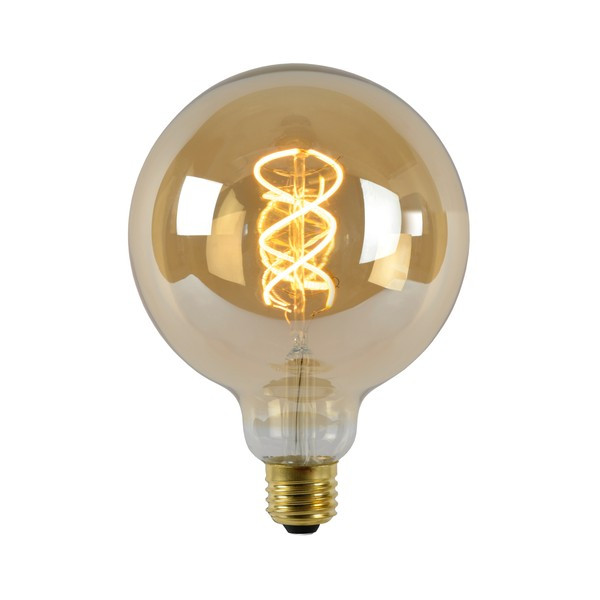 Lucide LED lamp E27 | Globe G125 | Filament | Goud | 2200K | Dimbaar | 4.9W (40W) LLU20127 - 1
