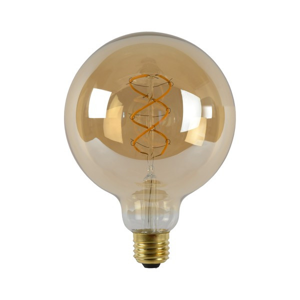 Lucide LED lamp E27 | Globe G125 | Filament | Goud | 2200K | Dimbaar | 4.9W (40W) LLU20127 - 2