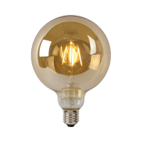 Lucide LED lamp E27 | Globe G125 | Filament | Goud | 2700K | Dimbaar | 8W (75W) LLU20131