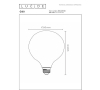 Lucide LED lamp E27 | Globe G80 | Mat | 2700K | Dimbaar | 4.9W (40W) LLU20151 - 4