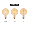 Lucide LED lamp E27 | Globe G95 | Filament | Goud | 2200K | 3-staps dimbaar | 4.9W (40W) LLU20157 - 5