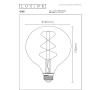 Lucide LED lamp E27 | Globe G95 | Filament | Goud | 2200K | 3-staps dimbaar | 4.9W (40W) LLU20157 - 6