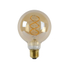 Lucide LED lamp E27 | Globe G95 | Filament | Goud | 2200K | Dimbaar | 4.9W (40W) LLU20159 - 2