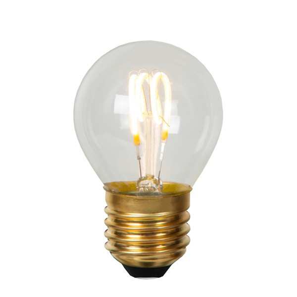 Lucide LED lamp E27 | Kogel G45 | Filament | 2700K | Dimbaar | 3W (15W) LLU20139 - 1