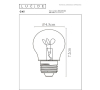 Lucide LED lamp E27 | Kogel G45 | Filament | 2700K | Dimbaar | 3W (15W) LLU20139 - 3