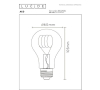 Lucide LED lamp E27 | Peer A60 | Filament | Goud | 2200K | 3-staps dimbaar | 4.9W (40W) LLU20001 - 5
