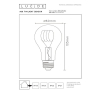 Lucide LED lamp E27 met sensor | Peer A60 | Filament | Goud | Schemer | 2200K | 4W (40W) LLU20007 - 4