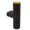 Lucide Led wandspot | Cilinder | Clubs | IP20 | Zwart | 2x GU10 fitting LLU20082 - 2