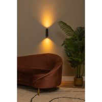 Lucide Led wandspot | Cilinder | Clubs | IP20 | Zwart | 2x GU10 fitting LLU20082