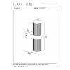 Lucide Led wandspot | Cilinder | Clubs | IP20 | Zwart | 2x GU10 fitting LLU20082 - 7