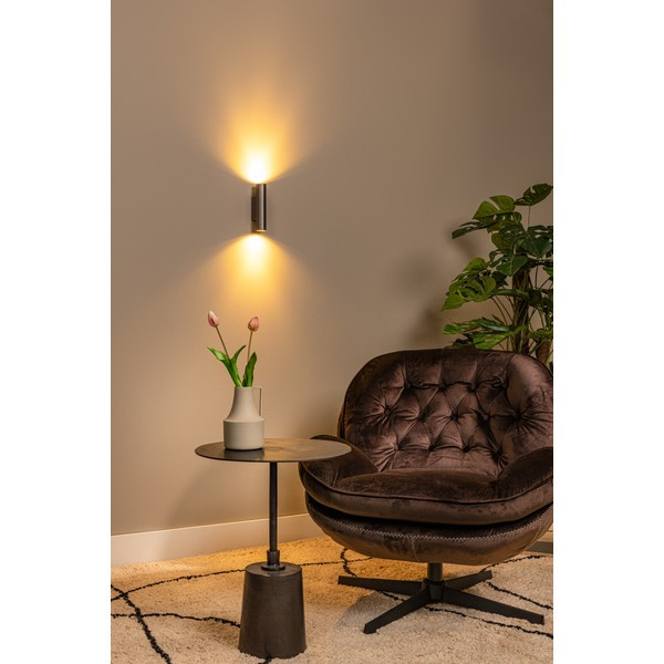 Lucide Led wandspot | Cilinder | Dupla | IP20 | Gun Metal | 2x GU10 fitting LLU20106 - 1