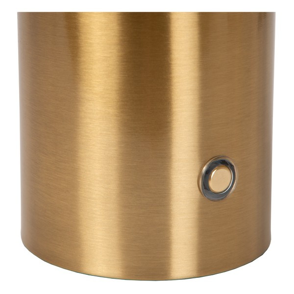 Oplaadbare tafellamp | Cilinder | 2700K | Ø 8 x 22.5 cm | Dimbaar | Goud | 1W LLU20550 - 5
