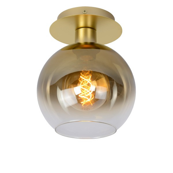 Lucide Plafondlamp E27 | Ø 20  | Marius | Glas | Goud LLU20264 - 1