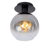 Lucide Plafondlamp E27 | Ø 20 | Marius | Glas | Zwart LLU20265