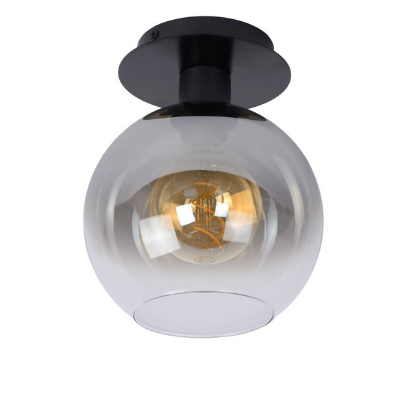 Lucide Plafondlamp E27 | Ø 20 | Marius | Glas | Zwart LLU20265 - 3