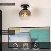 Lucide Plafondlamp E27 | Ø 20 | Marius | Glas | Zwart LLU20265 - 2