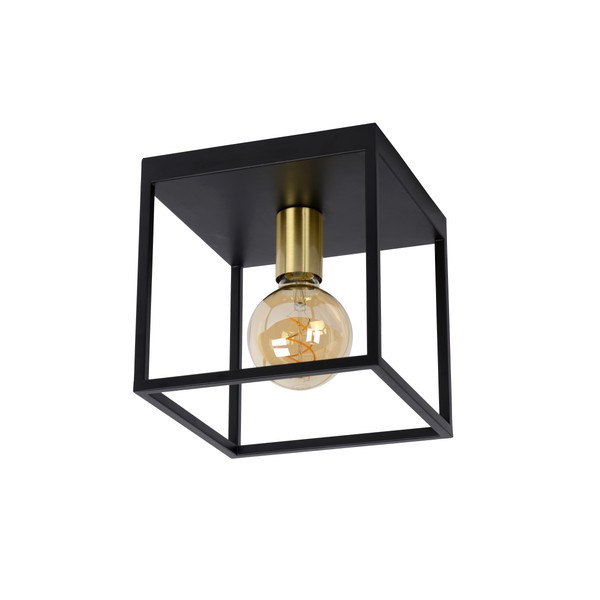 Lucide Plafondlamp E27 | 22 x 22 cm | Ruben | Zwart LLU20352 - 3