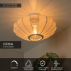 Lucide Plafondlamp E27 | Corina | Ovaal | IP20 |  Polyester | Beige | Ø 40 cm LLU20088 - 5
