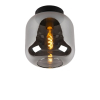 Lucide Plafondlamp E27 | Joanet | IP20 | Rond | 25 cm | Glas | Zwart | Ø 25 cm LLU20208 - 2