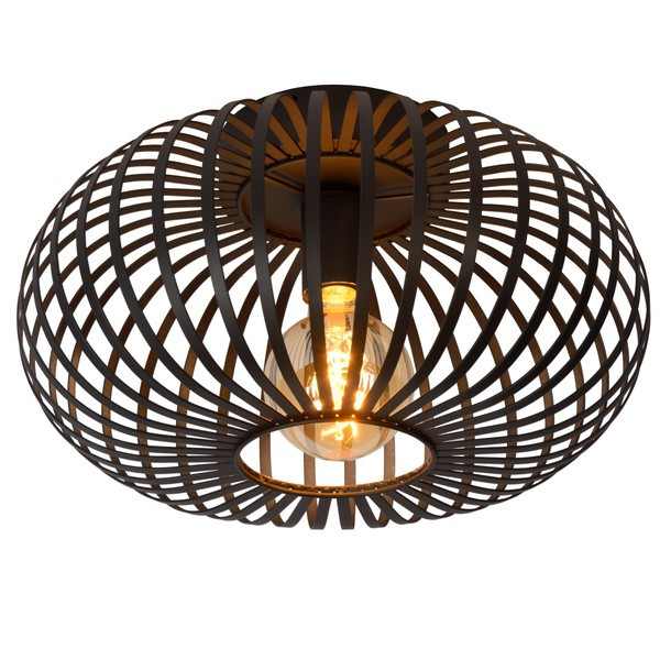 Lucide Plafondlamp E27 | Manuela | Rond | IP20 | Zwart | Ø 39.5 cm LLU20253 - 2