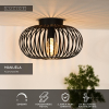 Lucide Plafondlamp E27 | Manuela | Rond | IP20 | Zwart | Ø 39.5 cm LLU20253 - 4