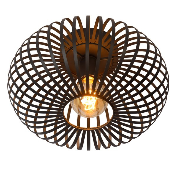 Lucide Plafondlamp E27 | Manuela | Rond | IP20 | Zwart | Ø 39.5 cm LLU20253 - 3