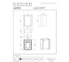 Lucide Smart Wandlamp buiten | Quadra | RGB + 2700-6500K | IP54 | Zwart | 11W LLU20331 - 5