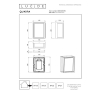 Lucide Smart Wandlamp buiten | Quadra | RGB + 2700-6500K | IP54 | Zwart | 11W LLU20332 - 6