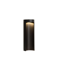 Lucide Sokkellamp 25 cm | Combo | 3000K | Cilinder | IP54 | Zwart | 9W LLU20085