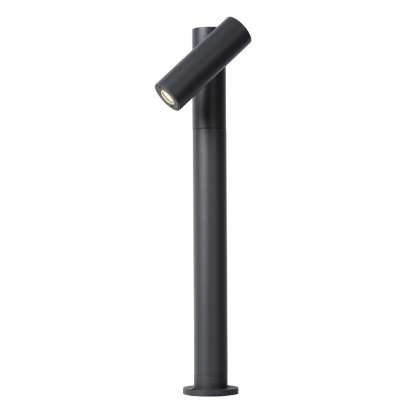 Lucide Sokkellamp 43 cm | Tatum | 3000K | Cilinder | IP65 | Antraciet | 5W LLU20412 - 1