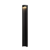 Lucide Sokkellamp 65 cm | Combo | 3000K | Cilinder | IP54 | Zwart | 9W LLU20083