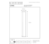 Lucide Sokkellamp 65 cm | Combo | 3000K | Cilinder | IP54 | Zwart | 9W LLU20083 - 4