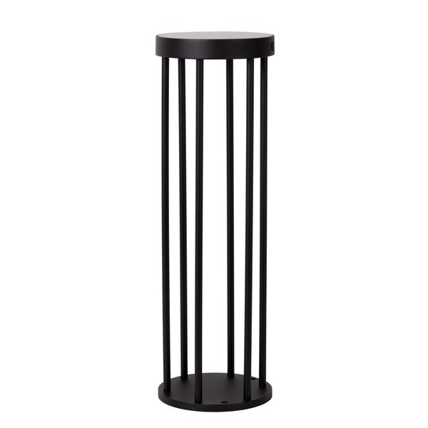 Lucide Solar sokkellamp op sensor 50 cm | Jackson | 3000K | Cilinder | IP65 | Zwart | 2W LLU20197 - 2