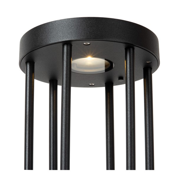 Lucide Solar sokkellamp op sensor 50 cm | Jackson | 3000K | Cilinder | IP65 | Zwart | 2W LLU20197 - 4