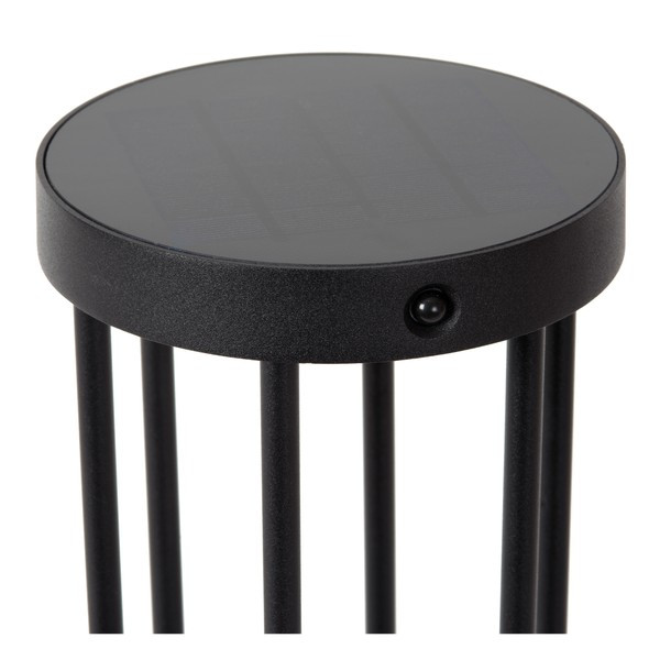Lucide Solar sokkellamp op sensor 50 cm | Jackson | 3000K | Cilinder | IP65 | Zwart | 2W LLU20197 - 5