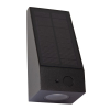 Lucide Solar wandlamp buiten op sensor | Irwin | 3000K | IP54 | Bewegingssensor | Zwart | 2W LLU20195 - 2