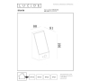 Lucide Solar wandlamp buiten op sensor | Irwin | 3000K | IP54 | Bewegingssensor | Zwart | 2W LLU20195 - 5