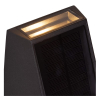 Lucide Solar wandlamp buiten op sensor | Luton | 2700-3000K | IP54 | Bewegingssensor | Zwart | 2W LLU20249 - 3