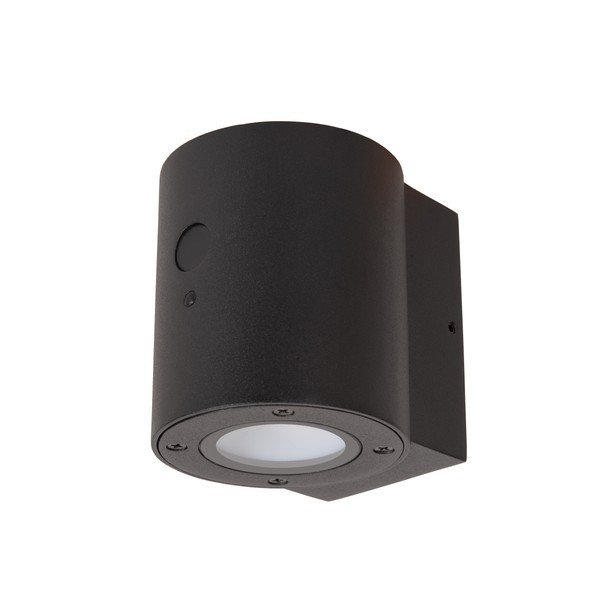 Lucide Solar wandlamp buiten op sensor | Perth | 2700-3000K | IP65 | Bewegingssensor | Zwart | 1W LLU20324 - 2